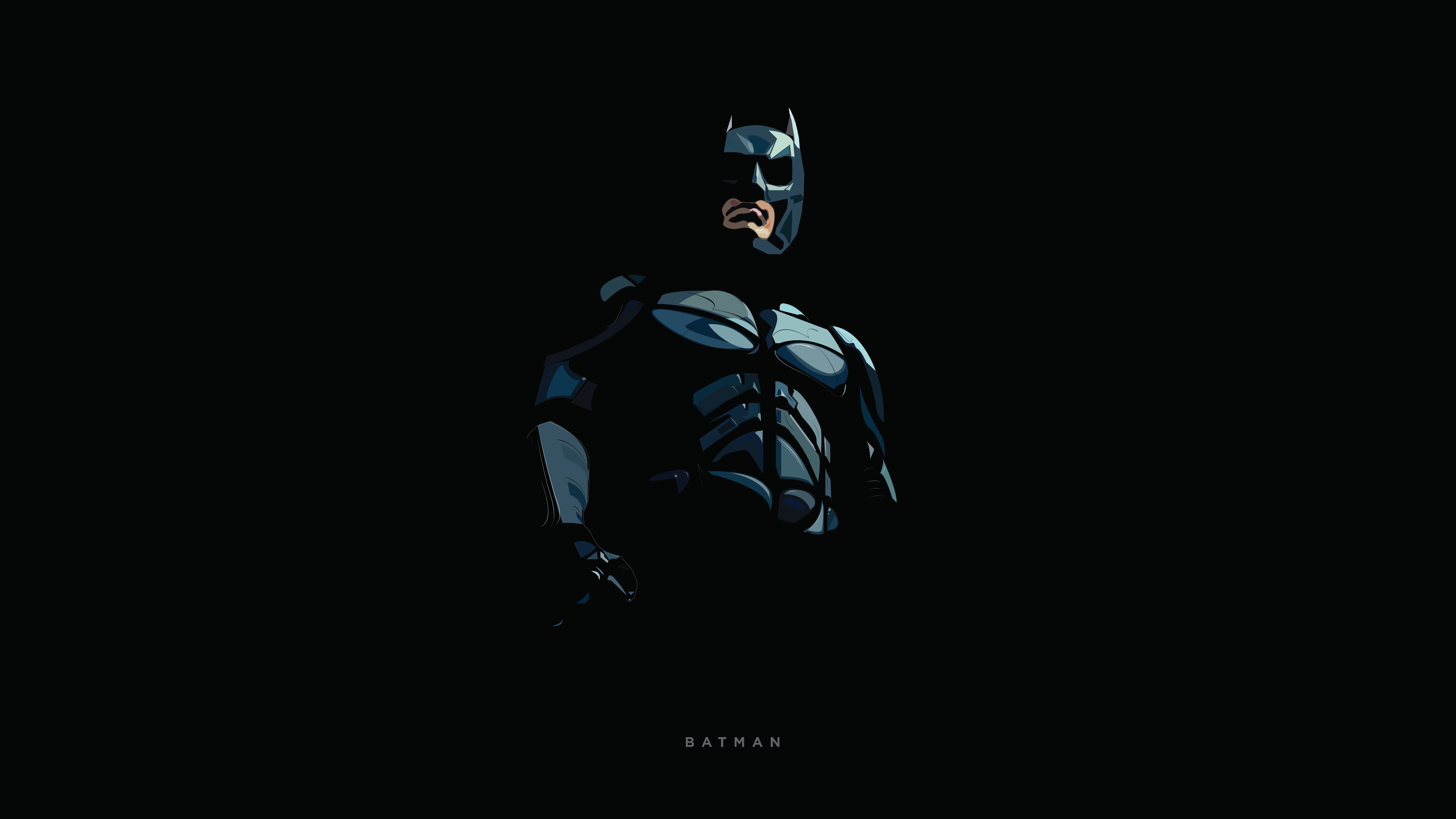 4K, Superheroes, Black, 8K, DC Comics, Minimal, Batman, Dark background