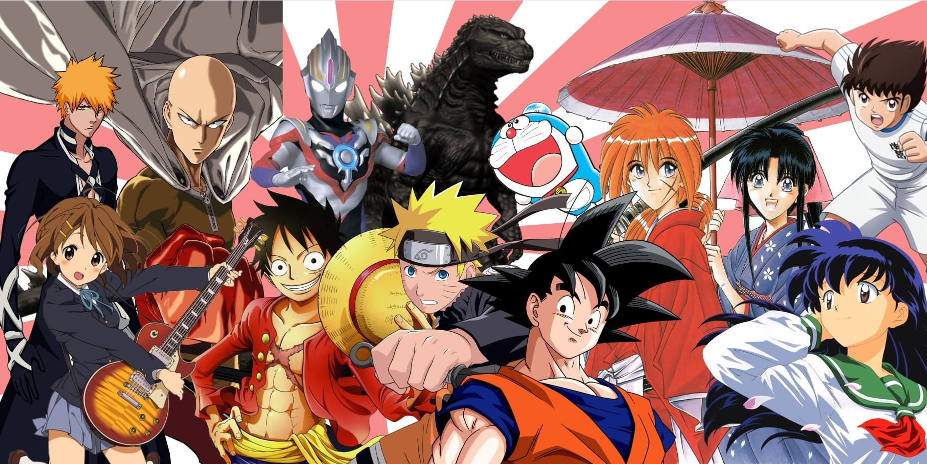 Son Goku, Samurai X, Saitama, One-Punch Man, Dragon Ball, Naruto (anime)