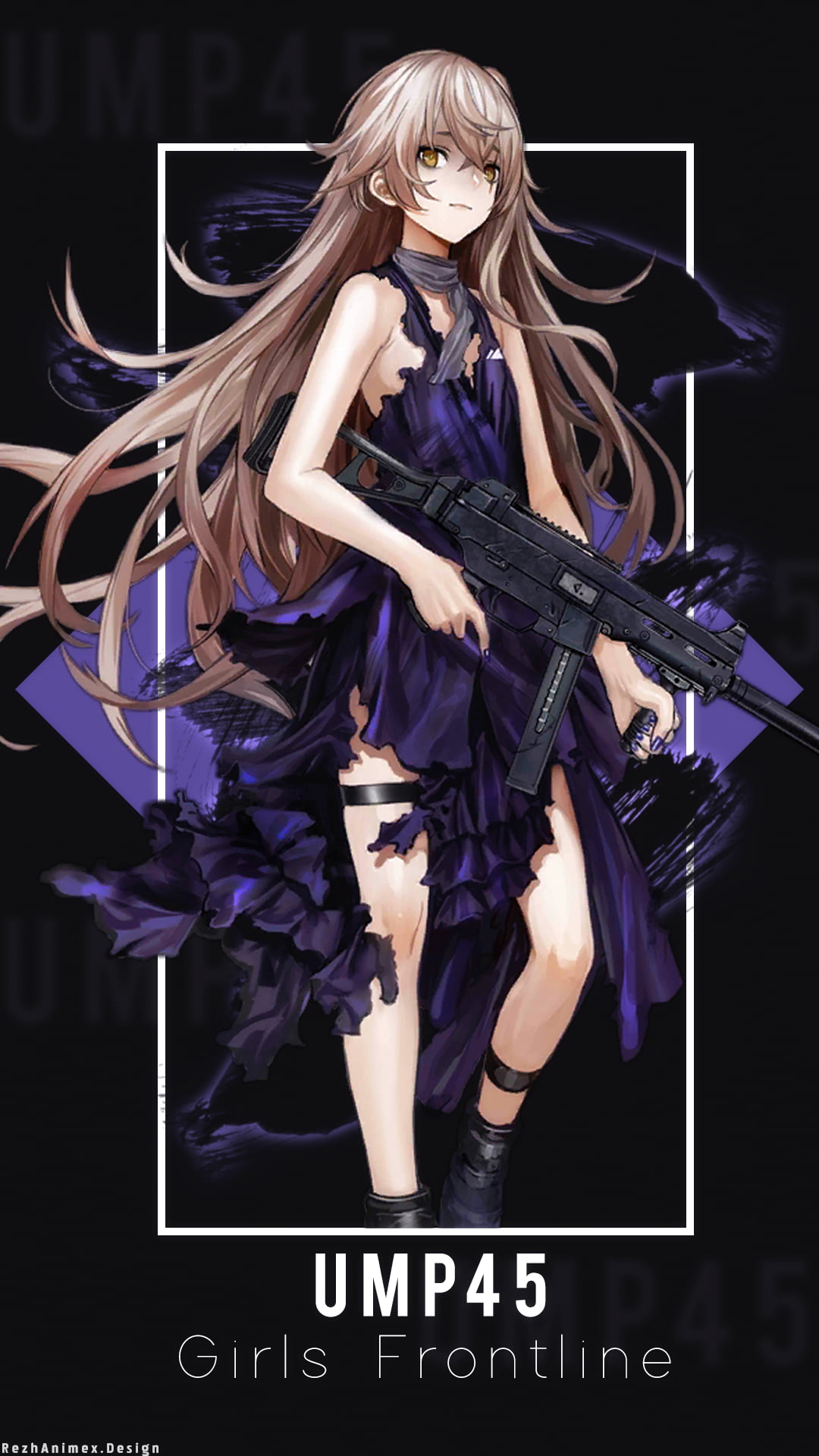 Girl With Weapon, girl front line, ump45 (Girls' Frontline)