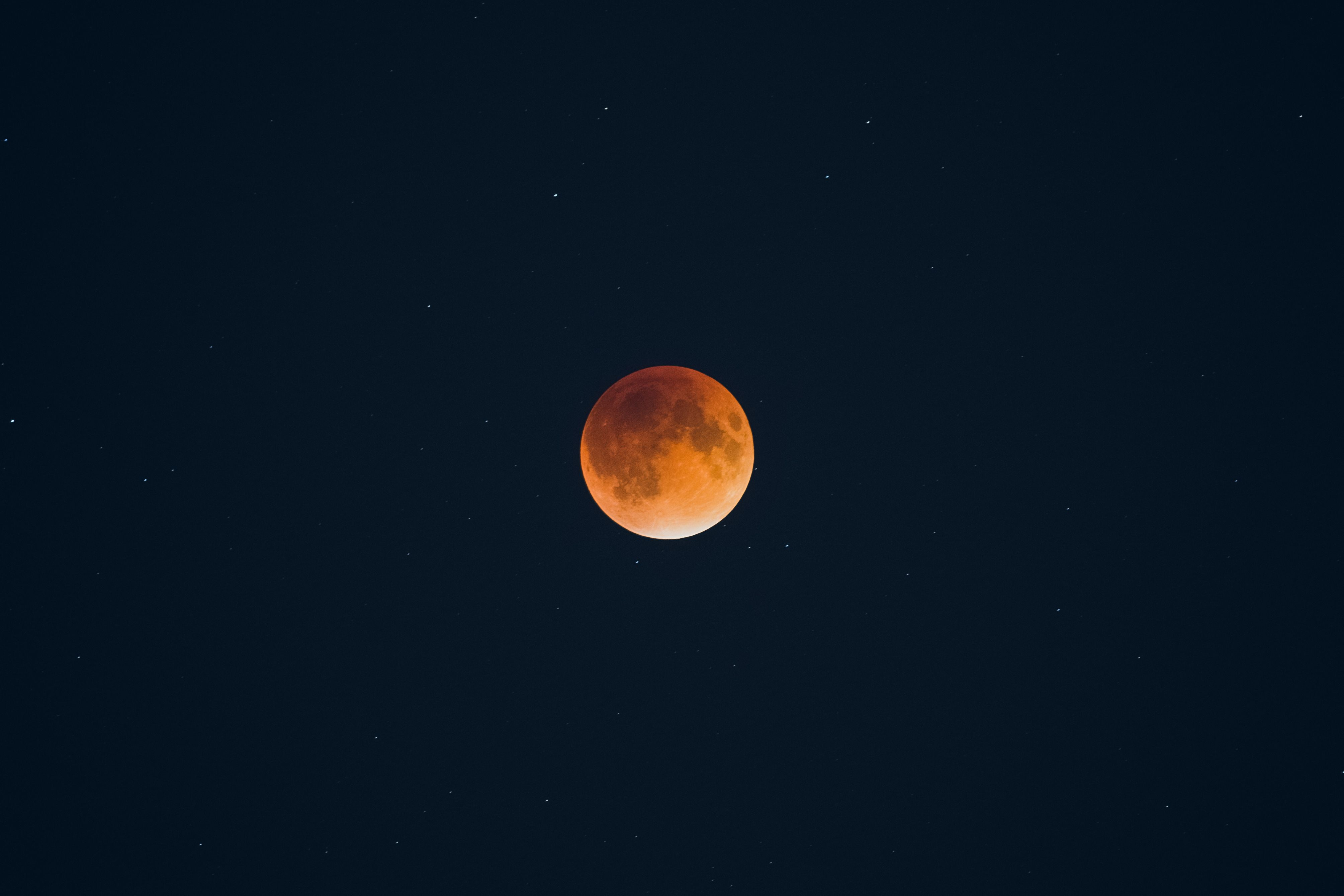 red Moon, Lunar Eclipse, 4K