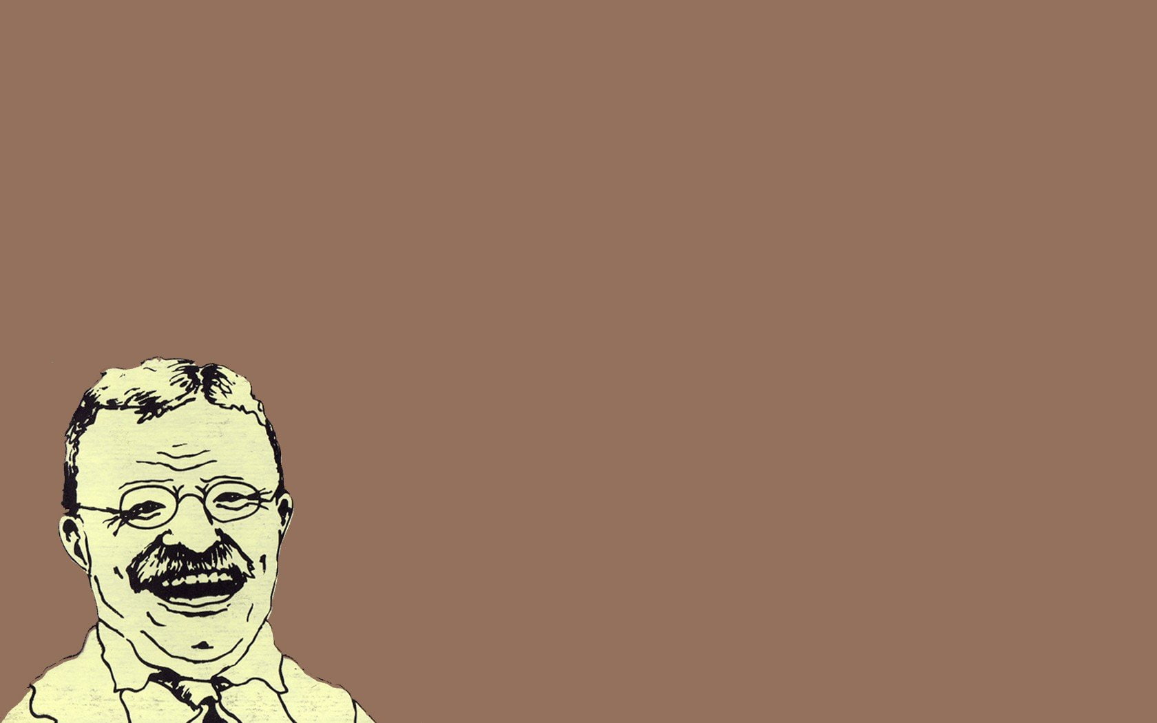 threadless simple theodore roosevelt, portrait, copy space