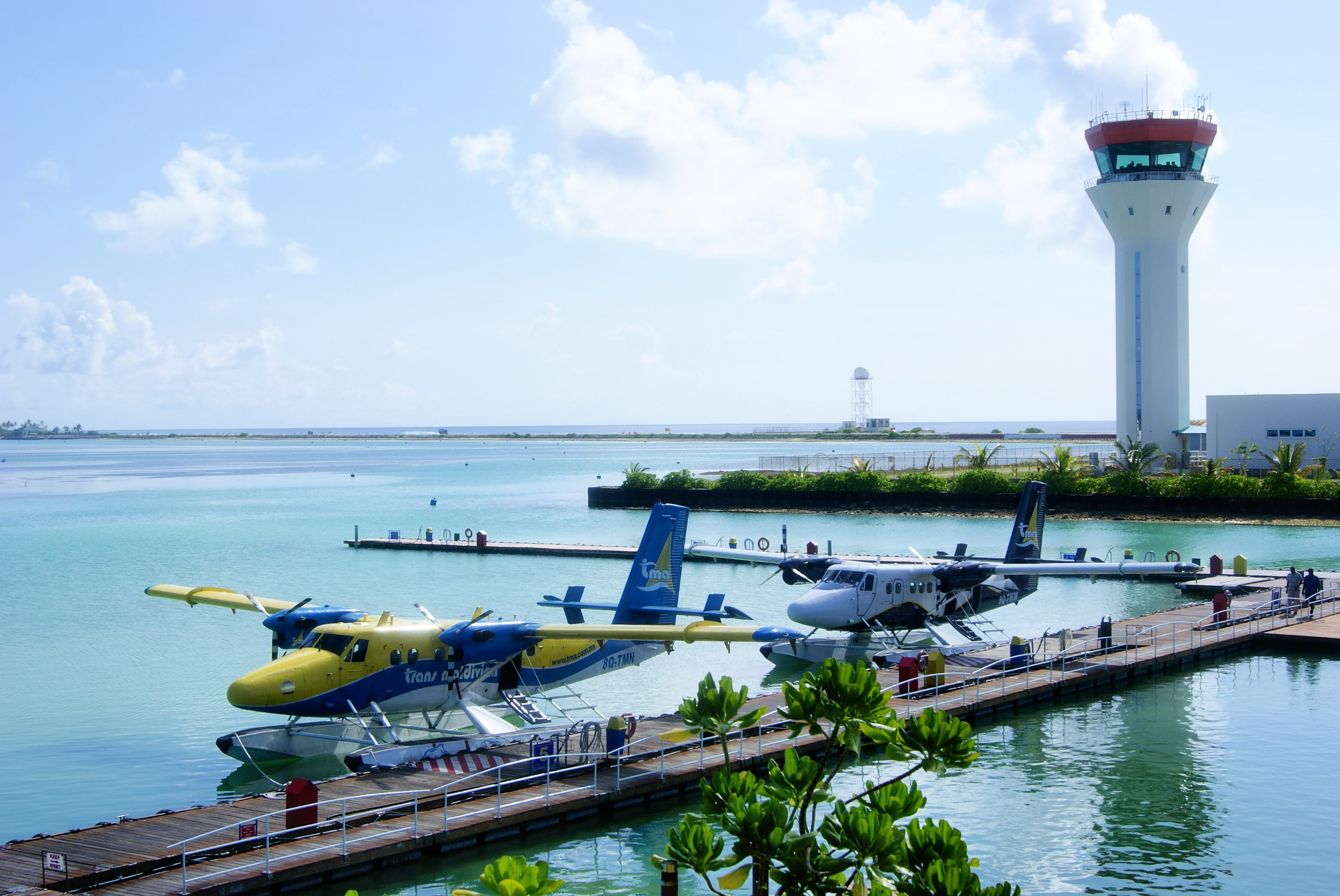 aircraft, airport, The Maldives, seaplane, floatplane, Trans Maldivian