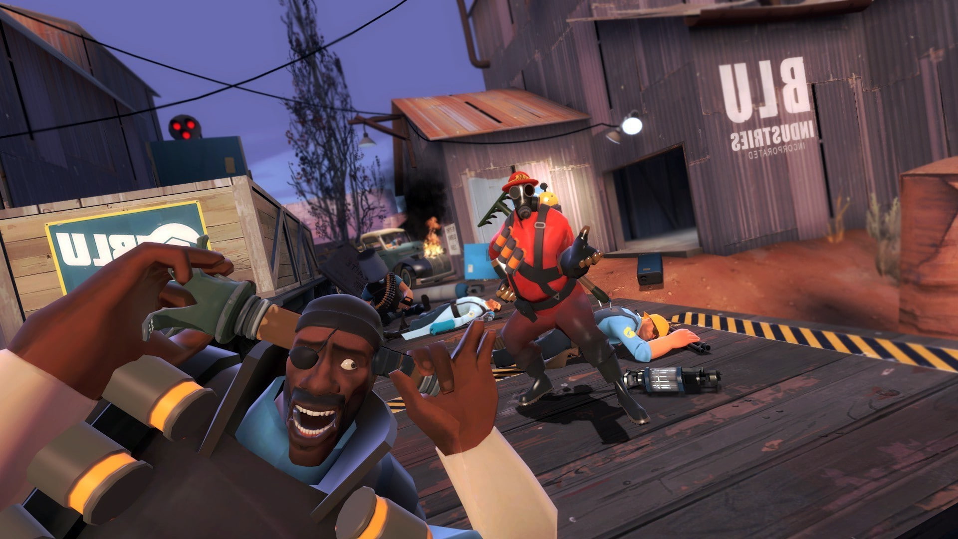 video games team fortress 2 pyro character engineer character heavy charater medic