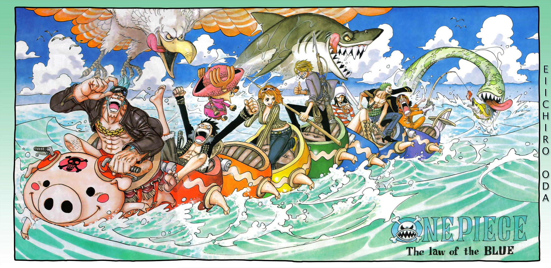 One Piece, anime, art and craft, multi colored, representation