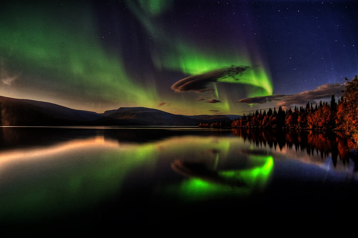 Aurora Borealis Beautiful Northern Nuances Abstract Photography HD Art